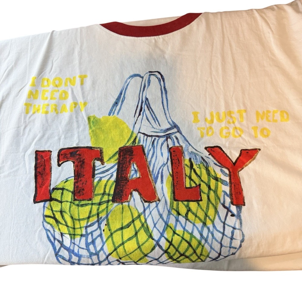 SABBI The Very Oversized Italy Tee - Sky - Sz XL NWOT - Picture 8 of 11
